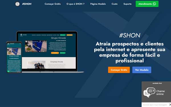 portfolio - sites desenvolvidos por Updev